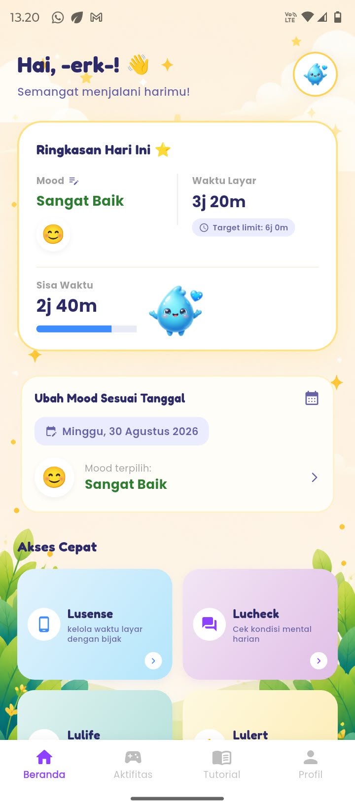 Tampilan Aplikasi LUMO